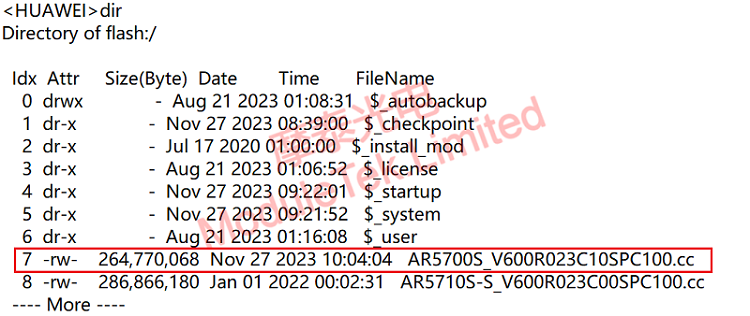  Router storage file