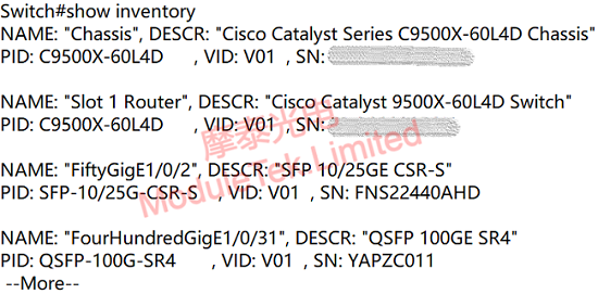 Read optical module information