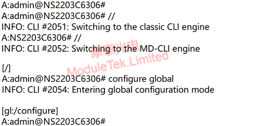 Switching between Classic CLI and MD-CLI